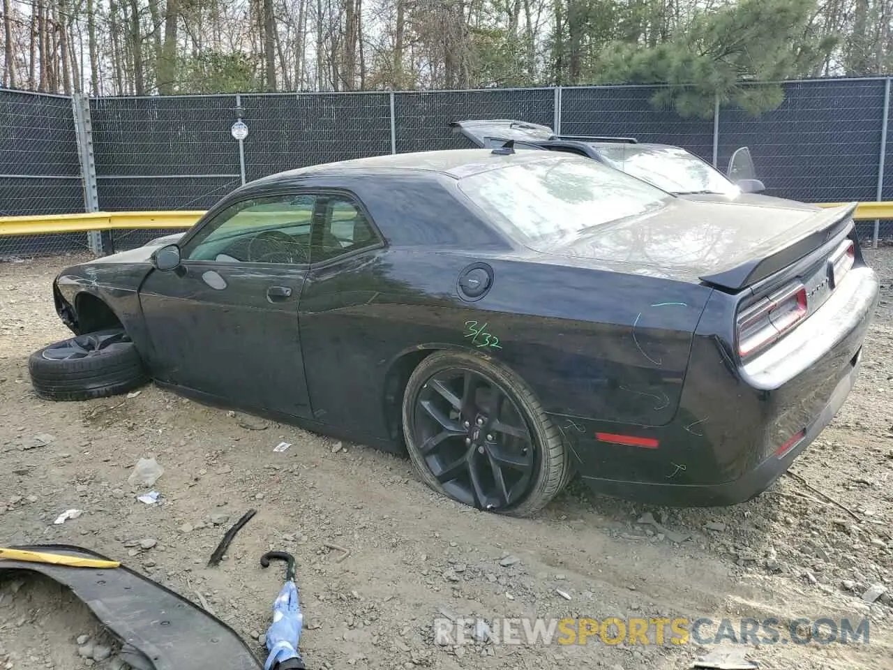 2 Photograph of a damaged car 2C3CDZBT7NH175253 DODGE CHALLENGER 2022
