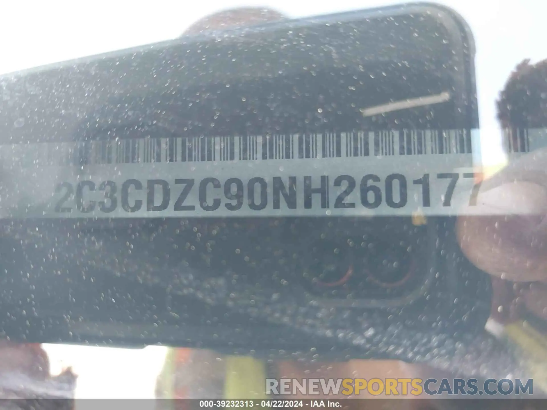 9 Photograph of a damaged car 2C3CDZC90NH260177 DODGE CHALLENGER 2022