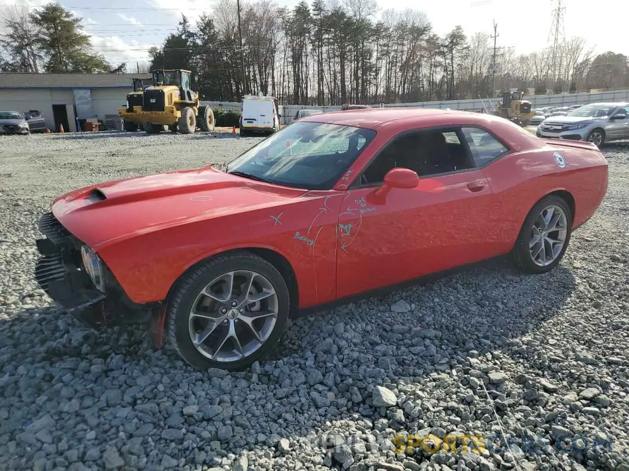 1 Photograph of a damaged car 2C3CDZJG4NH268882 DODGE CHALLENGER 2022