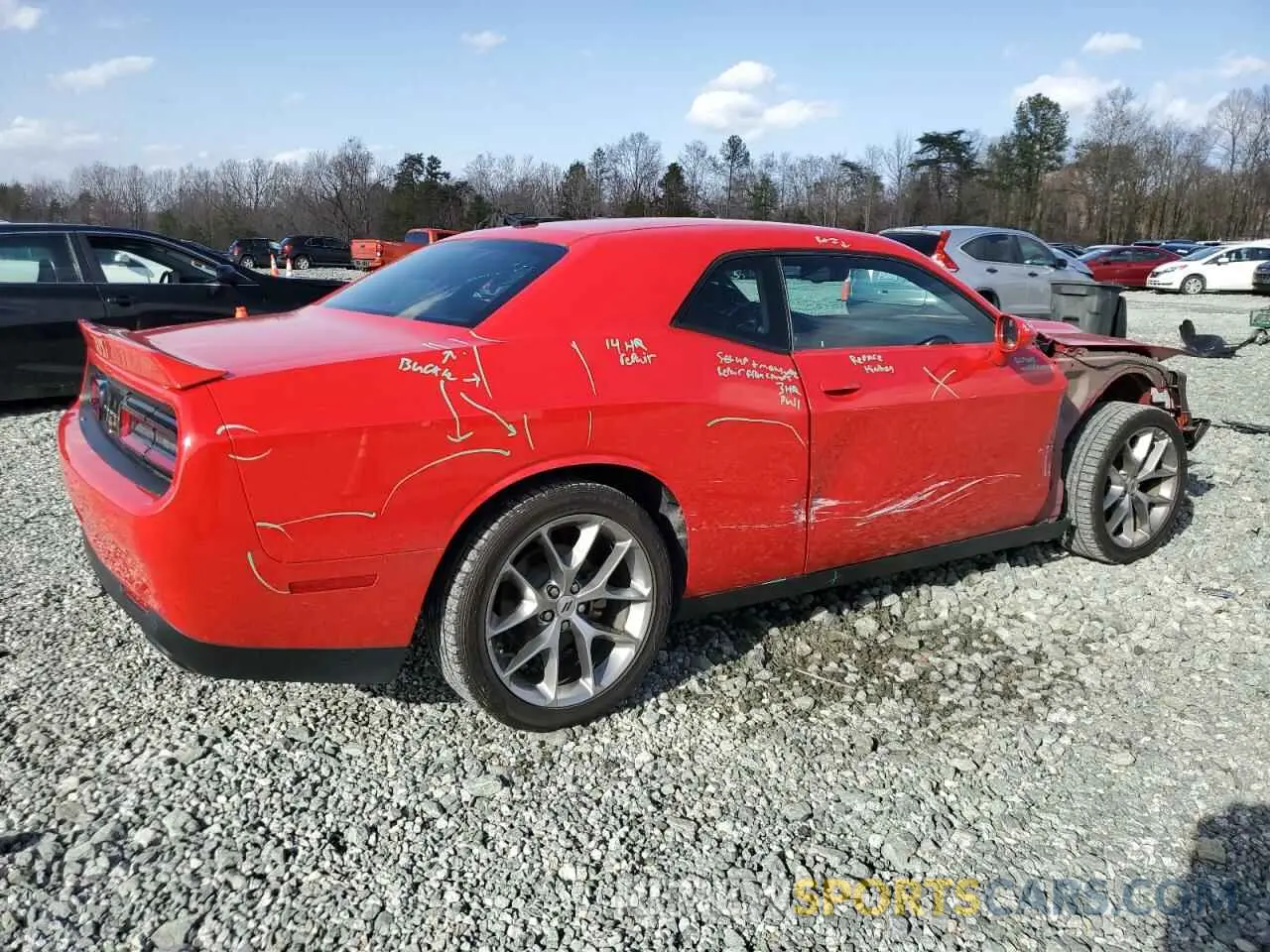 3 Photograph of a damaged car 2C3CDZJG4NH268882 DODGE CHALLENGER 2022