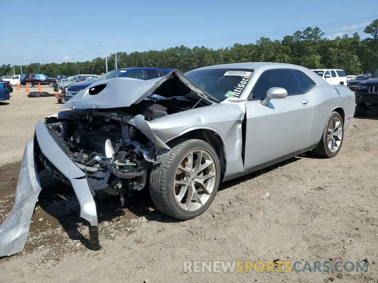 1 Photograph of a damaged car 2C3CDZJG9NH136989 DODGE CHALLENGER 2022