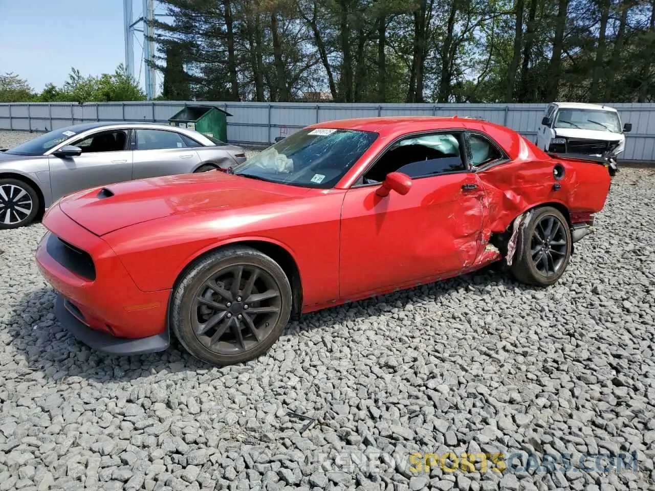 1 Photograph of a damaged car 2C3CDZKG1NH152067 DODGE CHALLENGER 2022