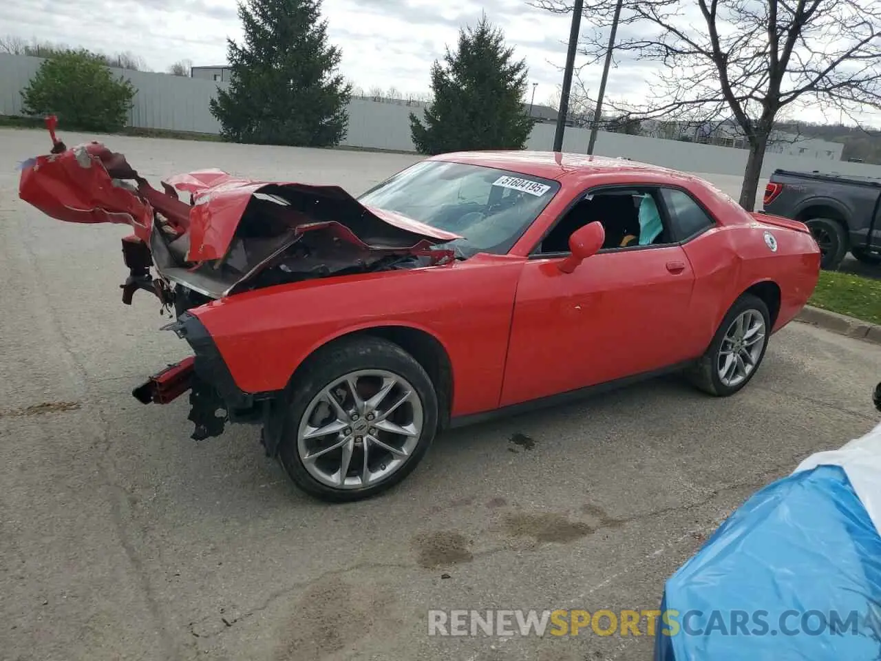 1 Photograph of a damaged car 2C3CDZKG3NH160686 DODGE CHALLENGER 2022