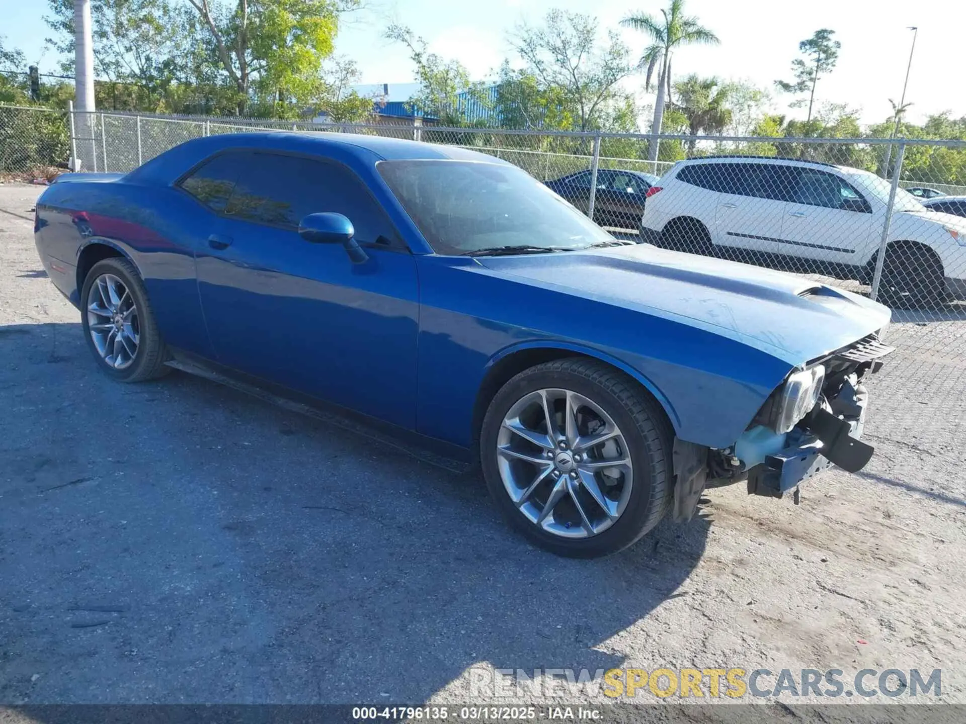 1 Photograph of a damaged car 2C3CDZKG3NH247715 DODGE CHALLENGER 2022