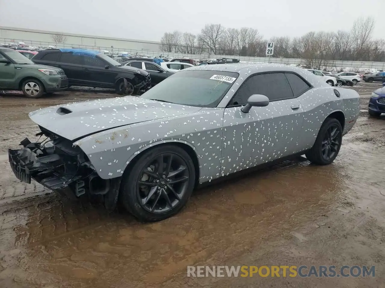 1 Photograph of a damaged car 2C3CDZKG6NH229192 DODGE CHALLENGER 2022