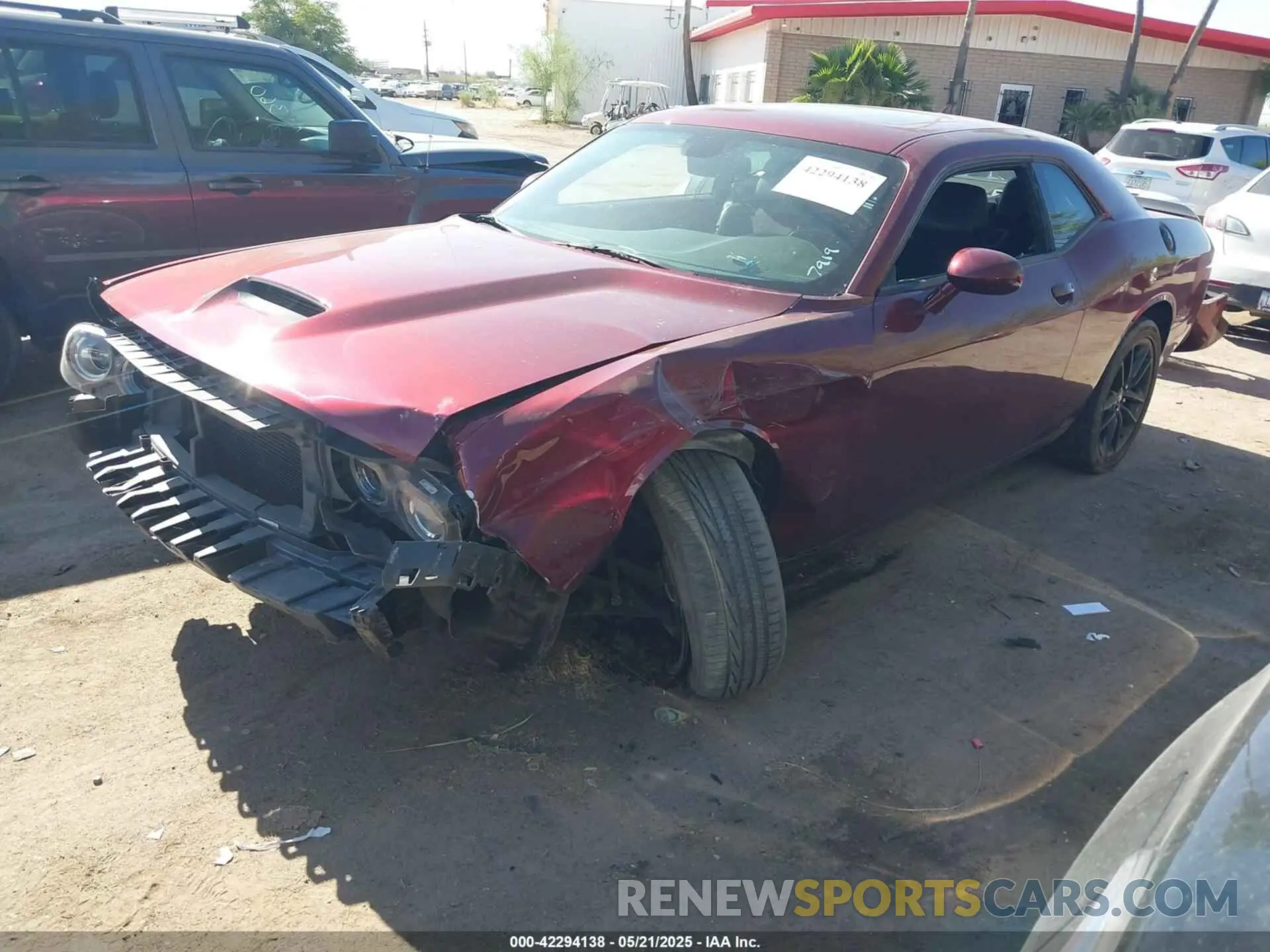 2 Photograph of a damaged car 2C3CDZKG7NH238919 DODGE CHALLENGER 2022
