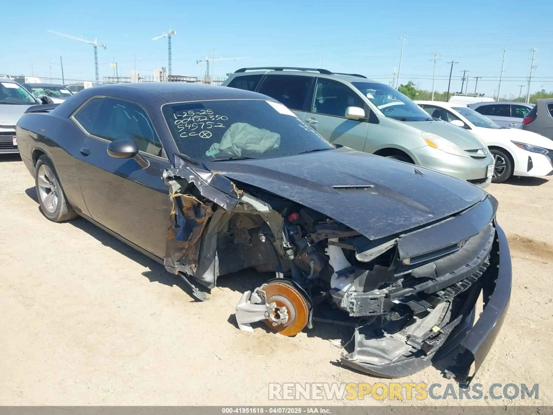 1 Photograph of a damaged car 2C3CDZAG3PH545752 DODGE CHALLENGER 2023