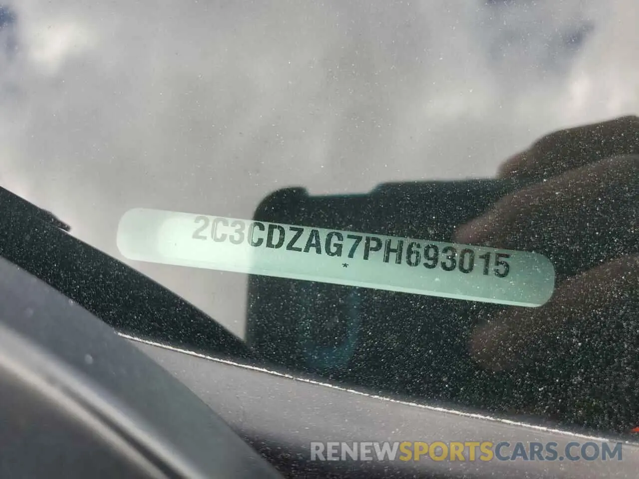 14 Photograph of a damaged car 2C3CDZAG7PH693015 DODGE CHALLENGER 2023
