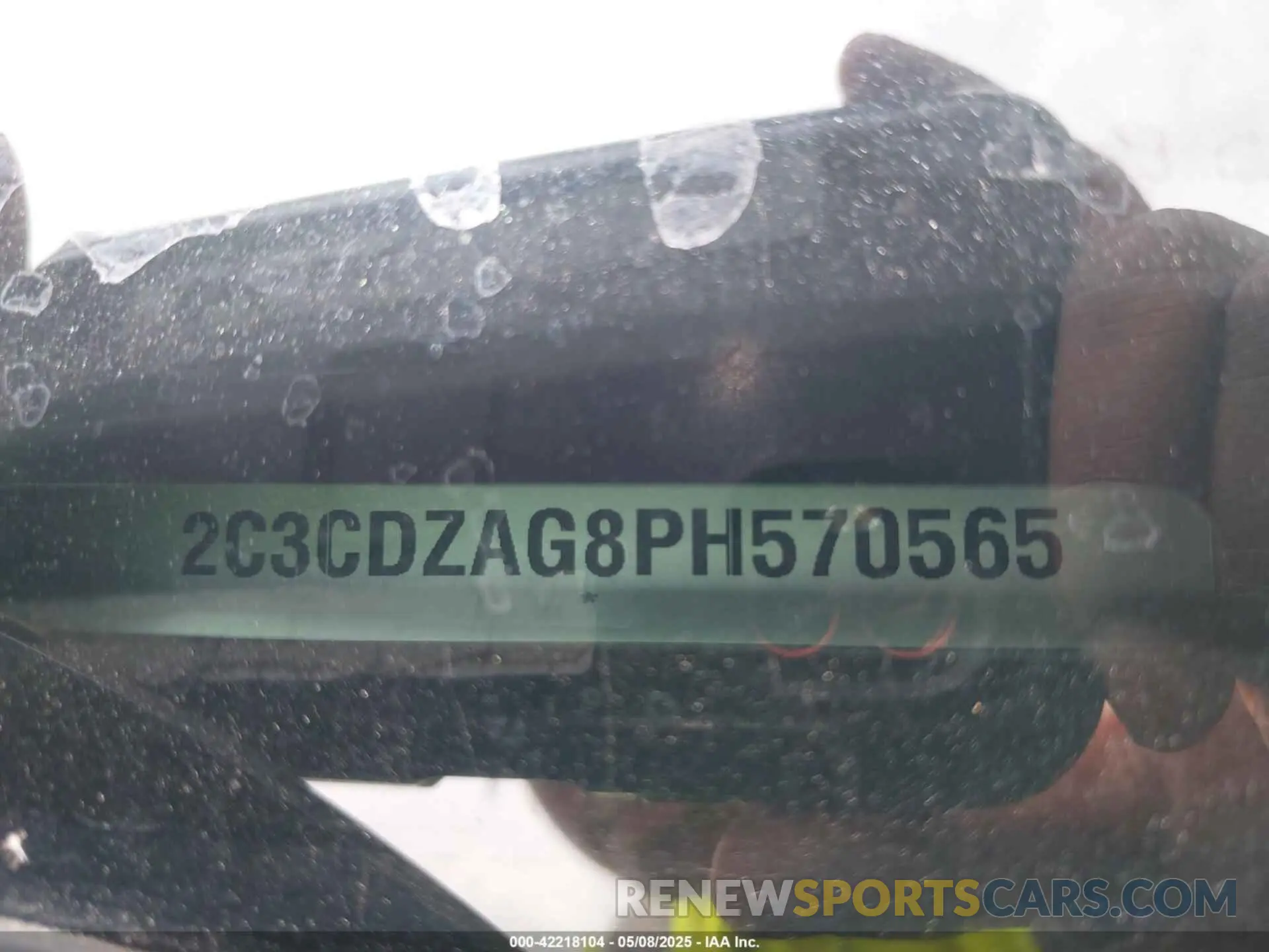 9 Photograph of a damaged car 2C3CDZAG8PH570565 DODGE CHALLENGER 2023