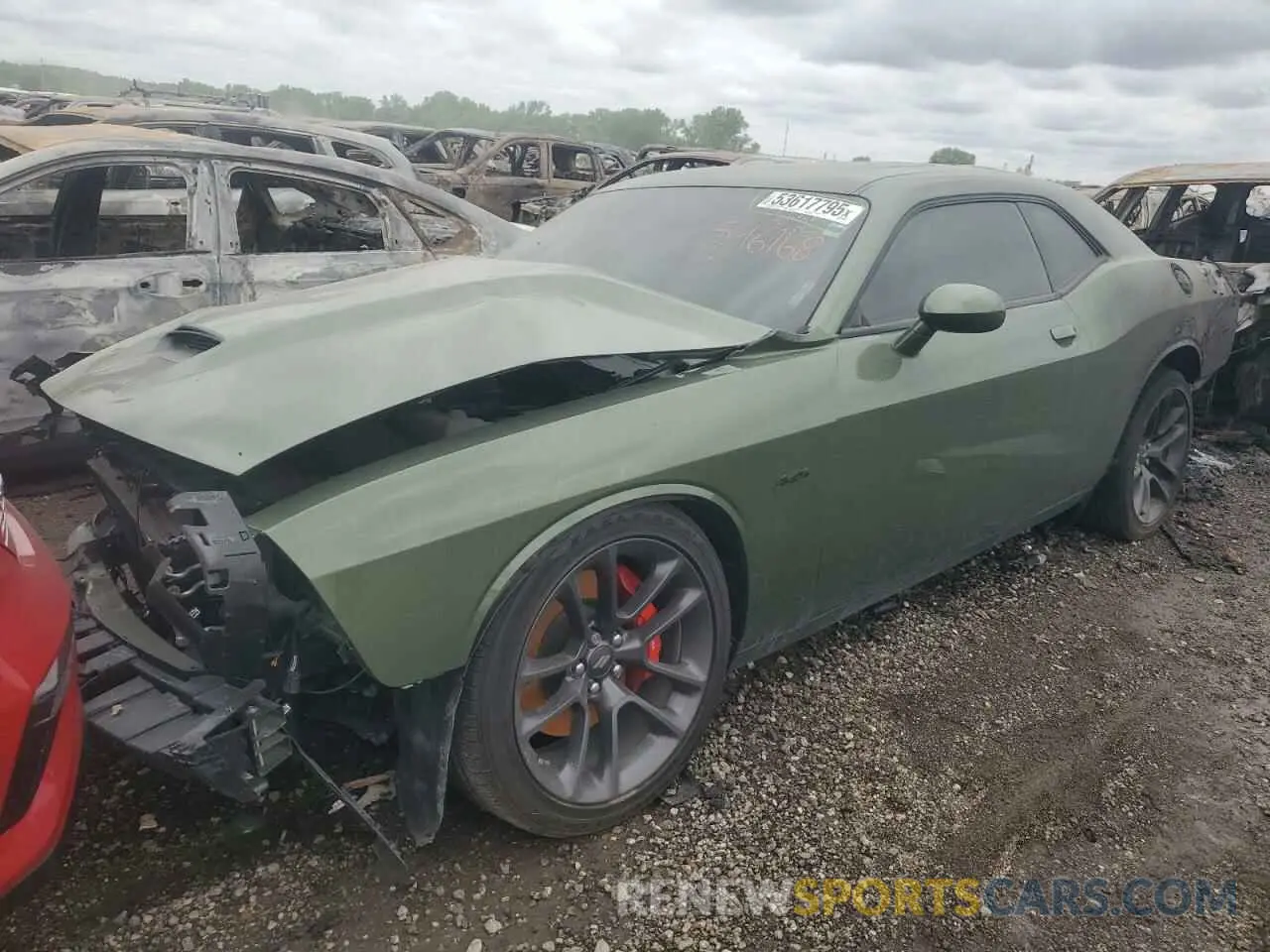 1 Photograph of a damaged car 2C3CDZBT2PH596168 DODGE CHALLENGER 2023