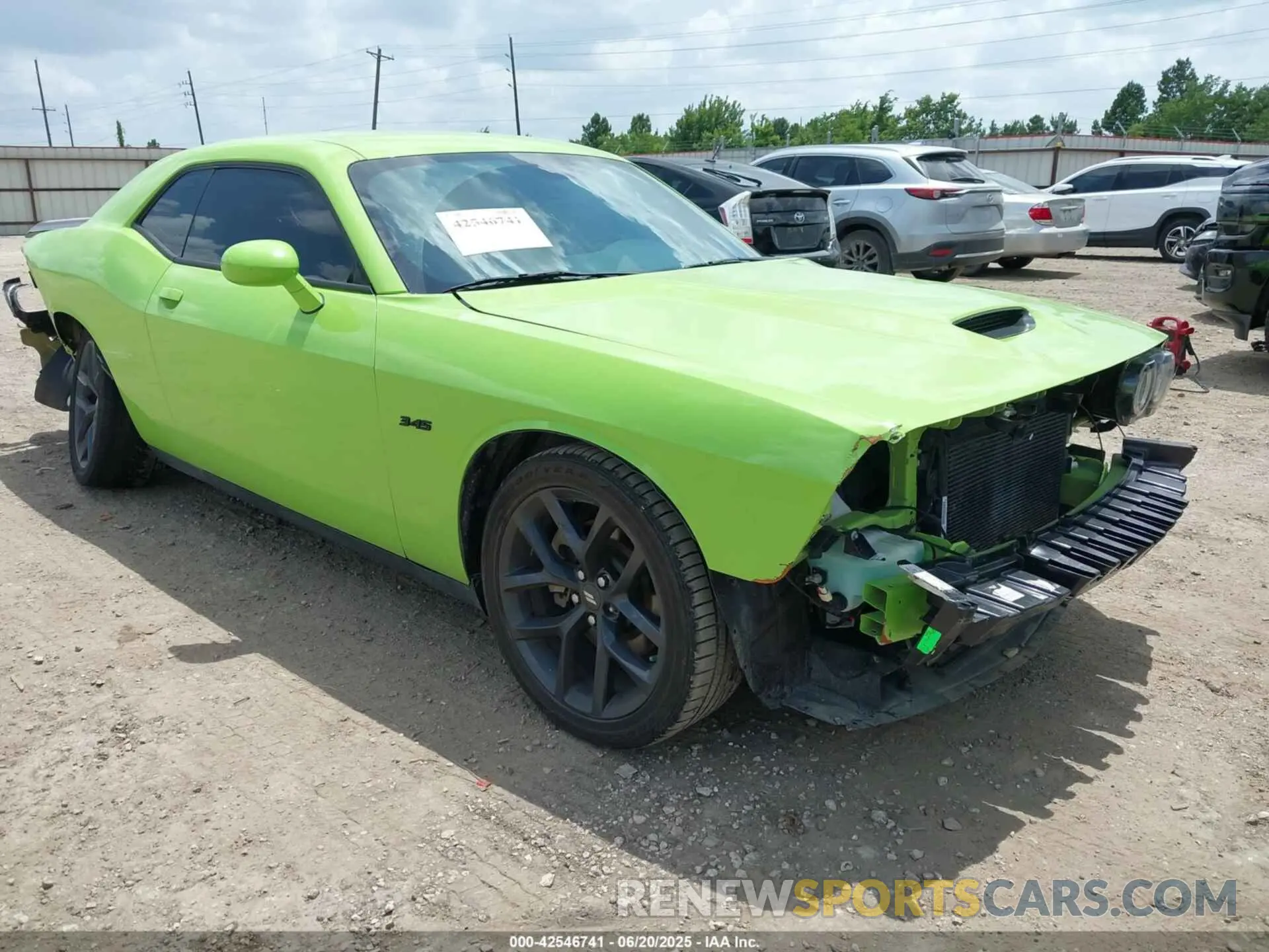 1 Photograph of a damaged car 2C3CDZBT3PH527537 DODGE CHALLENGER 2023