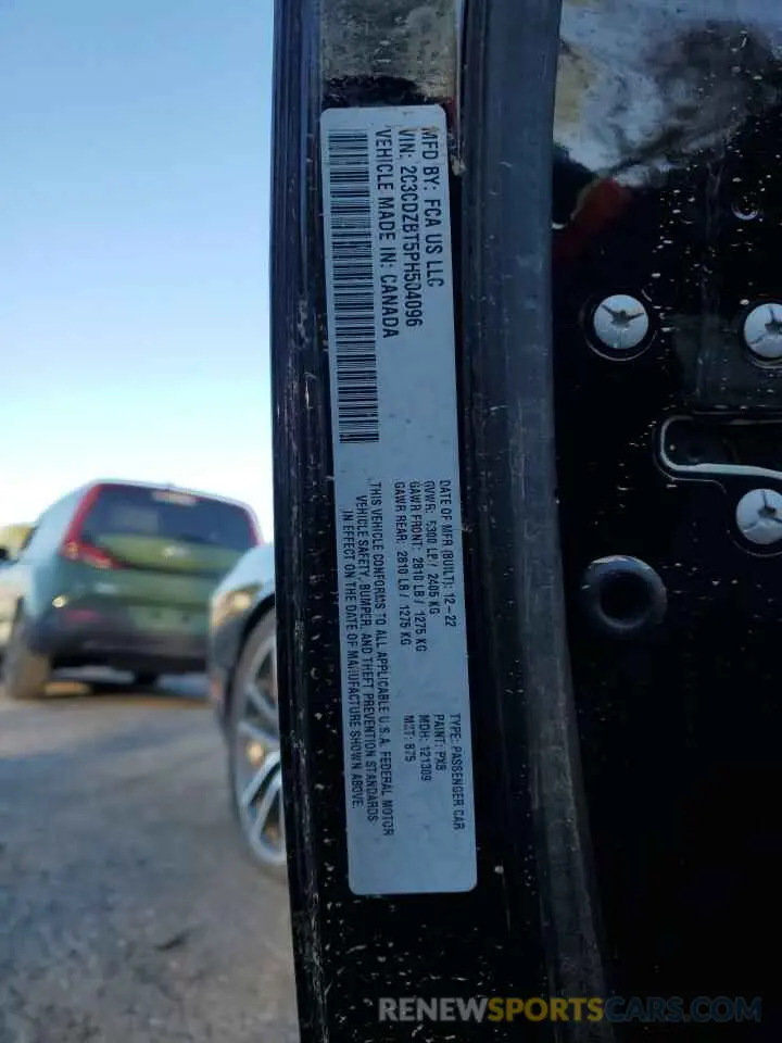 12 Photograph of a damaged car 2C3CDZBT5PH504096 DODGE CHALLENGER 2023