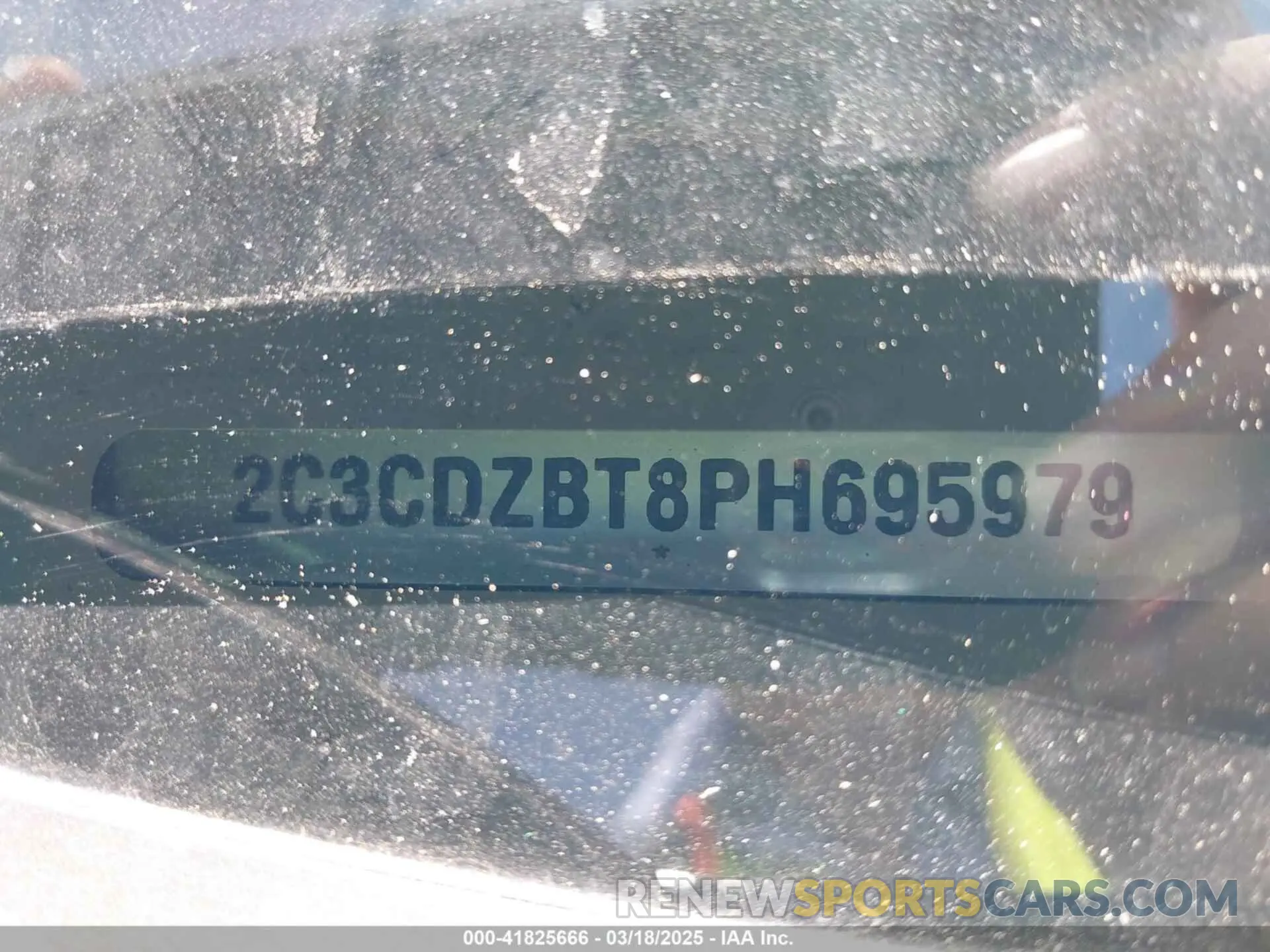 18 Photograph of a damaged car 2C3CDZBT8PH695979 DODGE CHALLENGER 2023