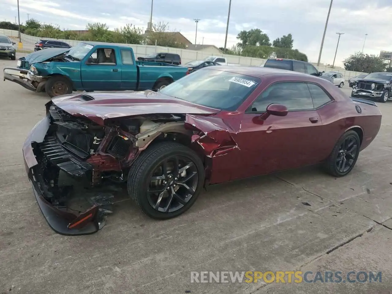 1 Photograph of a damaged car 2C3CDZBTXPH668783 DODGE CHALLENGER 2023