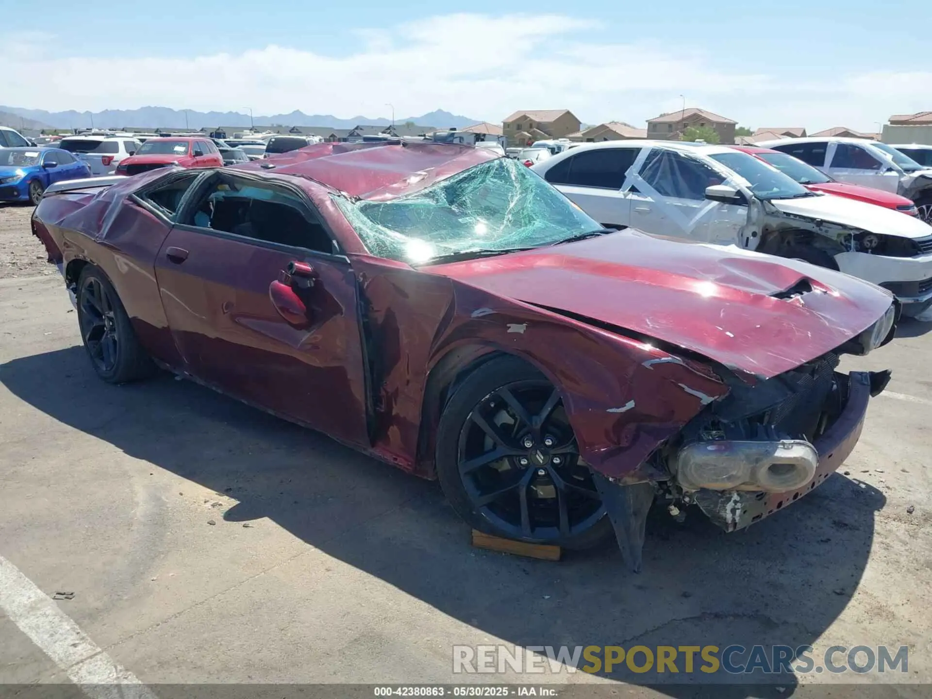 1 Photograph of a damaged car 2C3CDZJGXPH549992 DODGE CHALLENGER 2023