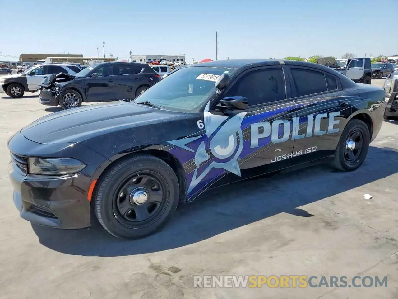 1 Photograph of a damaged car 2C3CDXAG9KH660059 DODGE CHARGER 2019