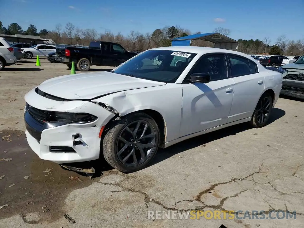 1 Photograph of a damaged car 2C3CDXBG0KH504989 DODGE CHARGER 2019