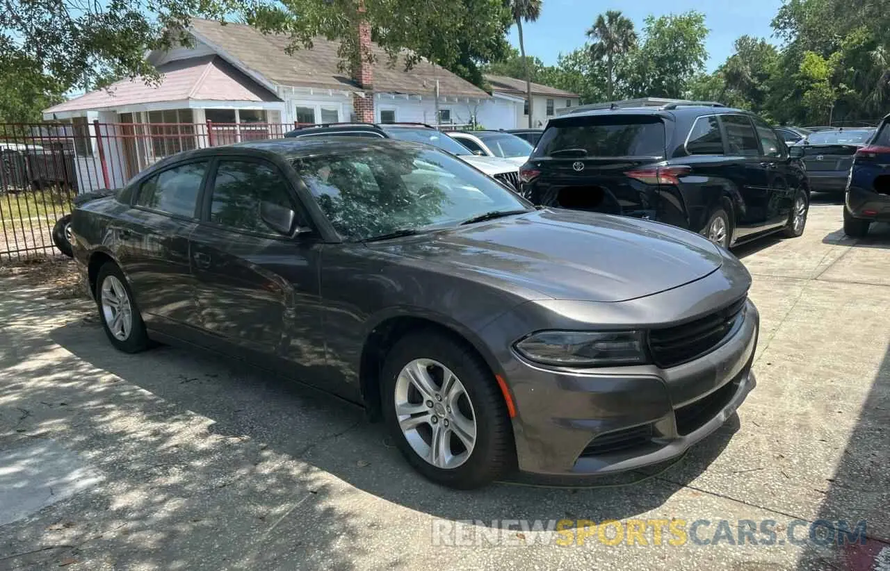 1 Photograph of a damaged car 2C3CDXBG0KH655072 DODGE CHARGER 2019