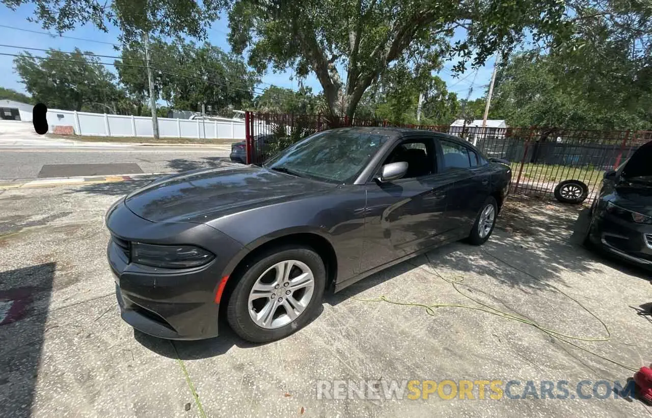 2 Photograph of a damaged car 2C3CDXBG0KH655072 DODGE CHARGER 2019