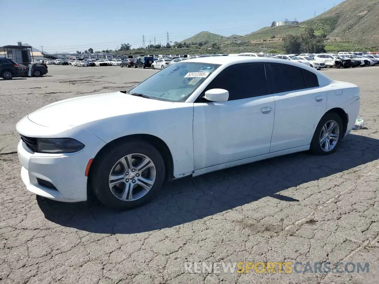 1 Photograph of a damaged car 2C3CDXBG0KH658294 DODGE CHARGER 2019