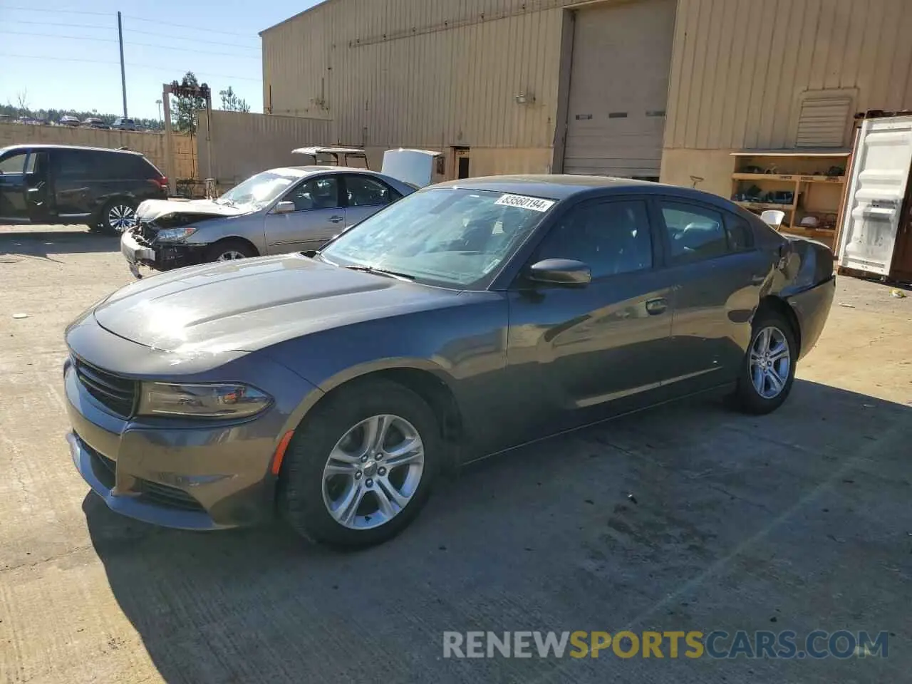 1 Photograph of a damaged car 2C3CDXBG0KH709633 DODGE CHARGER 2019