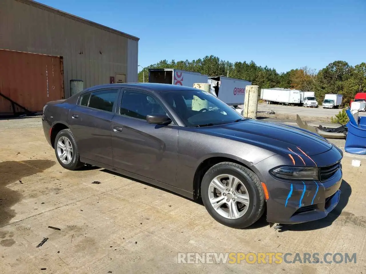 4 Photograph of a damaged car 2C3CDXBG0KH709633 DODGE CHARGER 2019