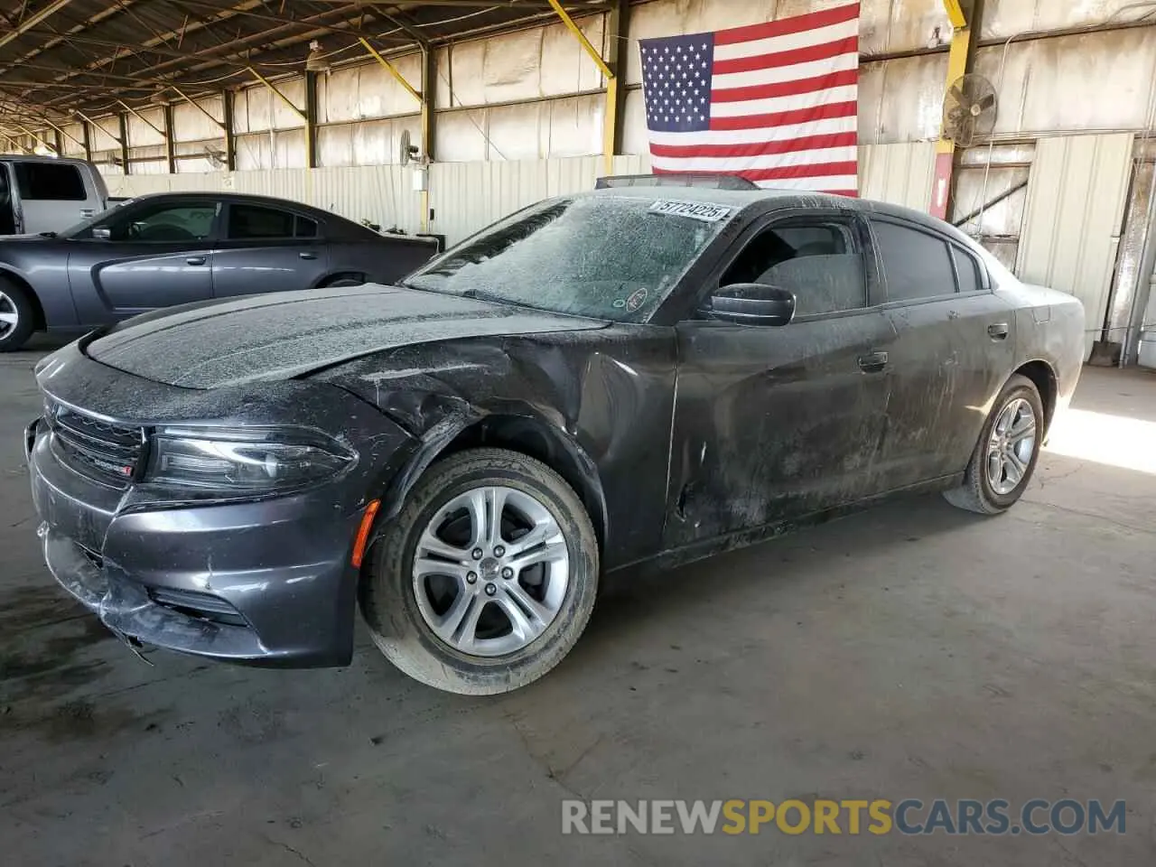 1 Photograph of a damaged car 2C3CDXBG0KH711690 DODGE CHARGER 2019