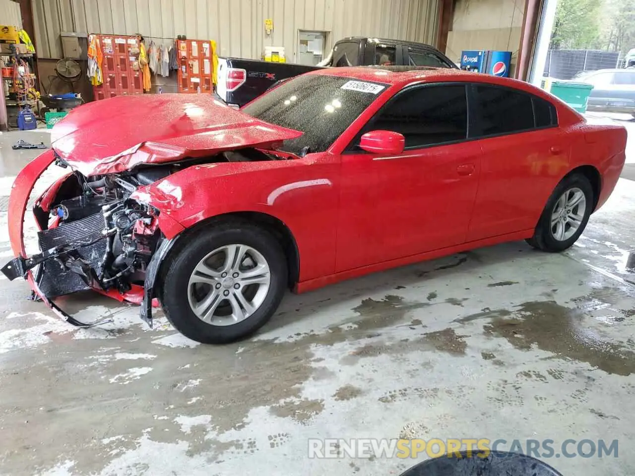 1 Photograph of a damaged car 2C3CDXBG0KH720812 DODGE CHARGER 2019