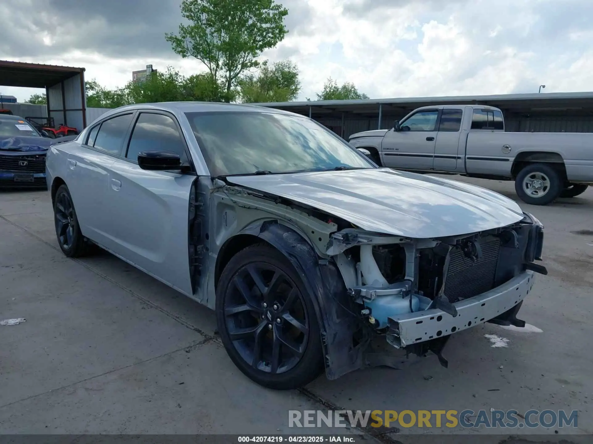 1 Photograph of a damaged car 2C3CDXBG1KH615387 DODGE CHARGER 2019