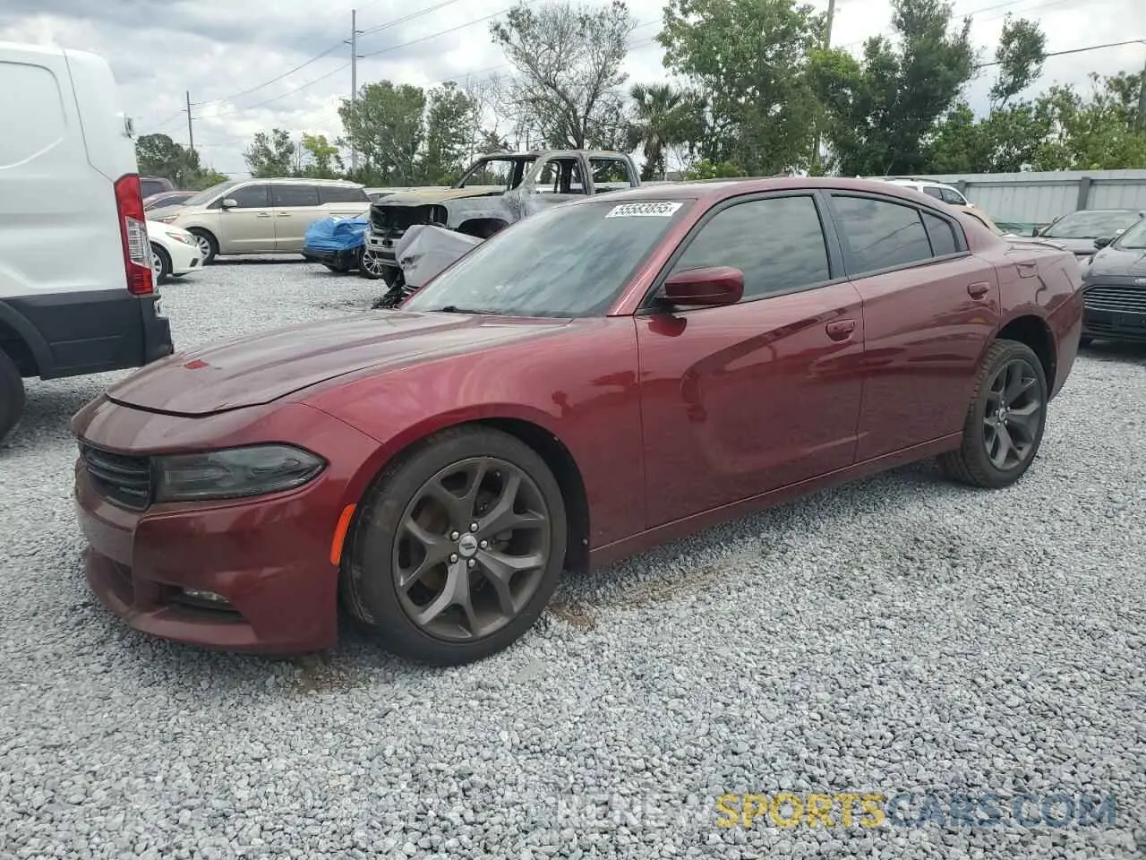 1 Photograph of a damaged car 2C3CDXBG1KH730295 DODGE CHARGER 2019