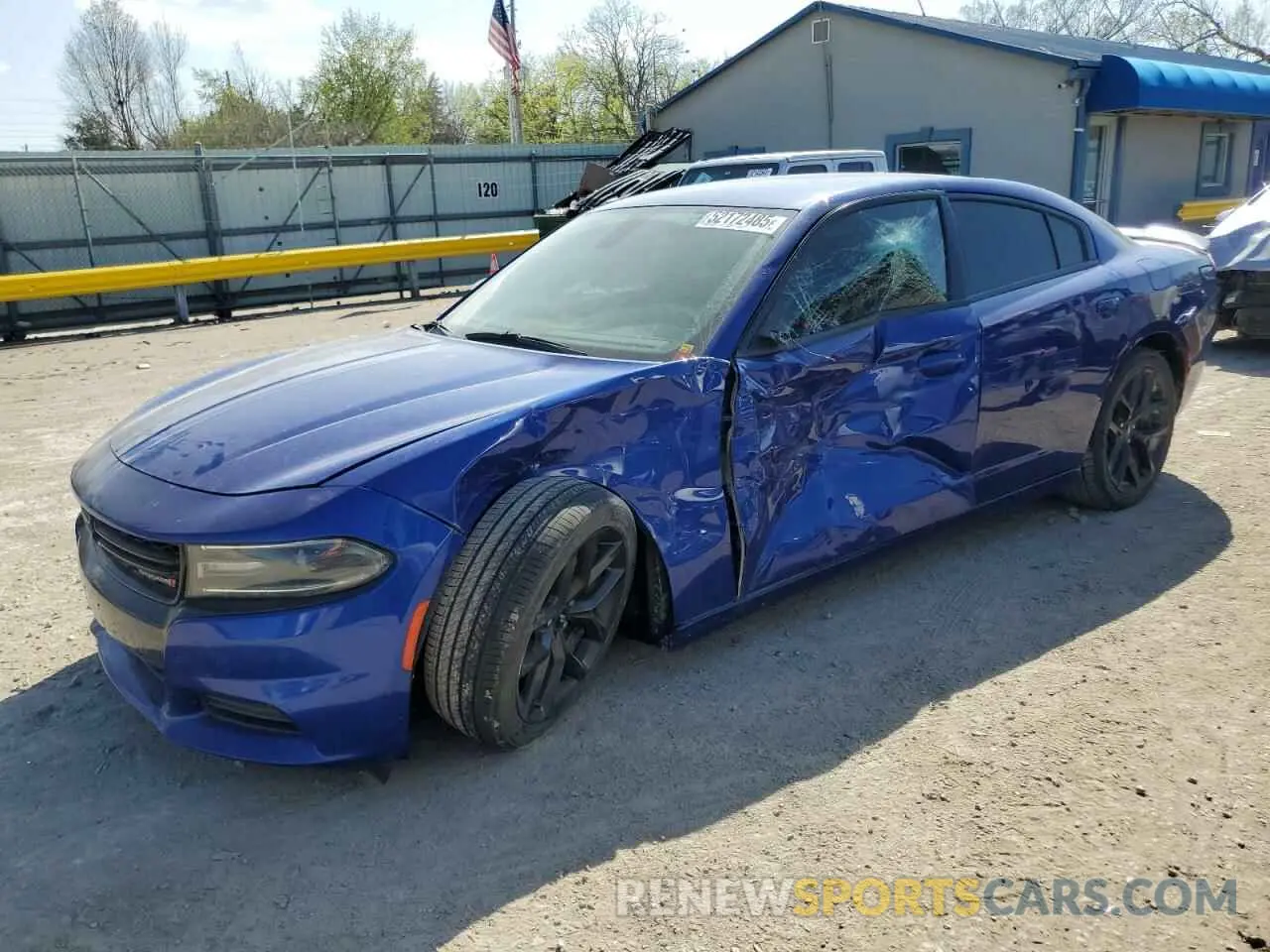 1 Photograph of a damaged car 2C3CDXBG2KH650567 DODGE CHARGER 2019