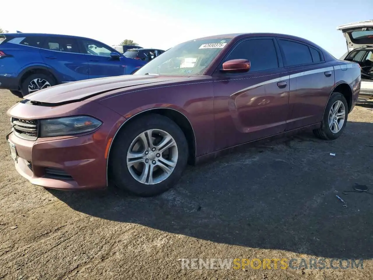 1 Photograph of a damaged car 2C3CDXBG2KH657762 DODGE CHARGER 2019