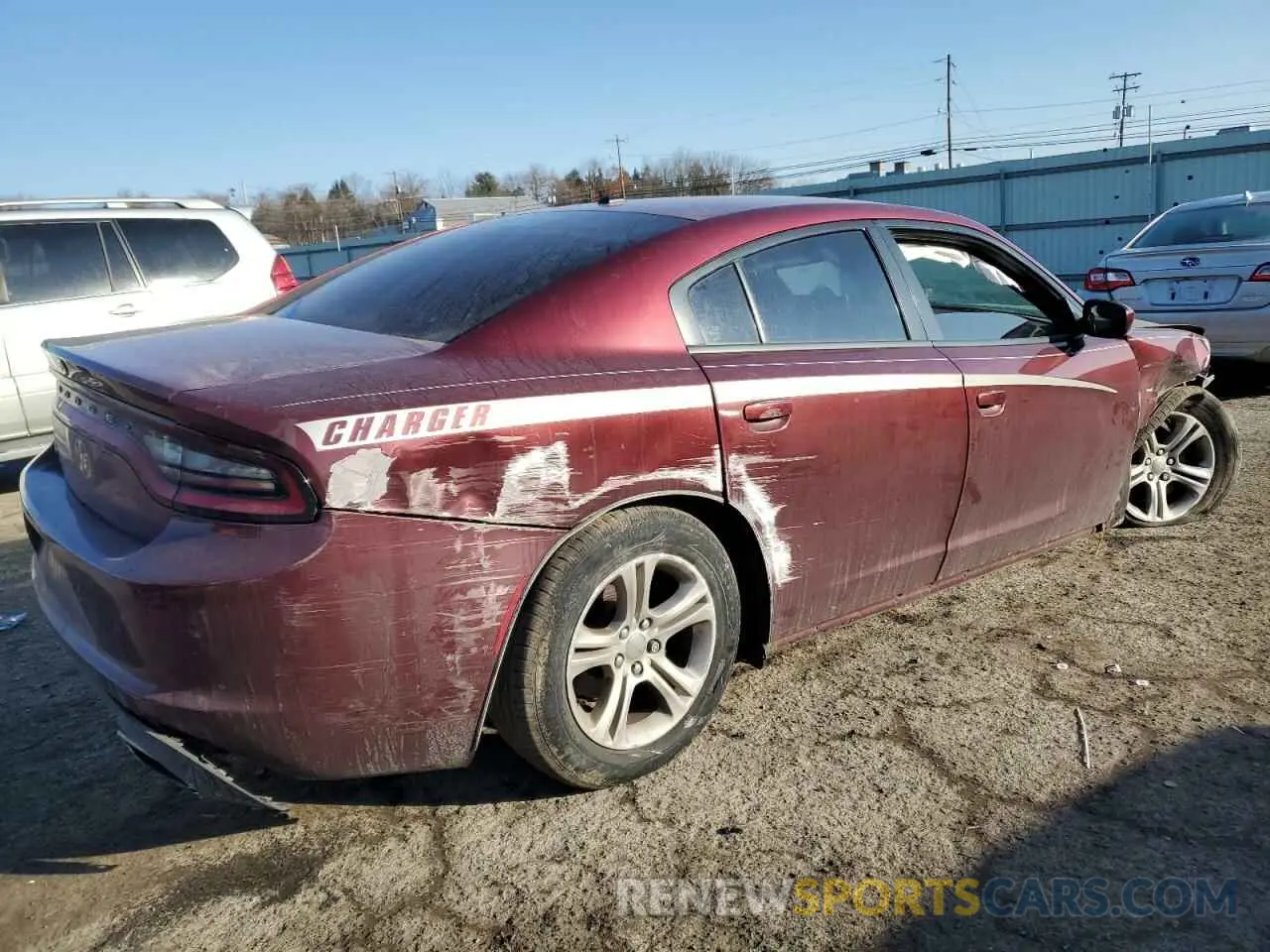 3 Photograph of a damaged car 2C3CDXBG2KH657762 DODGE CHARGER 2019