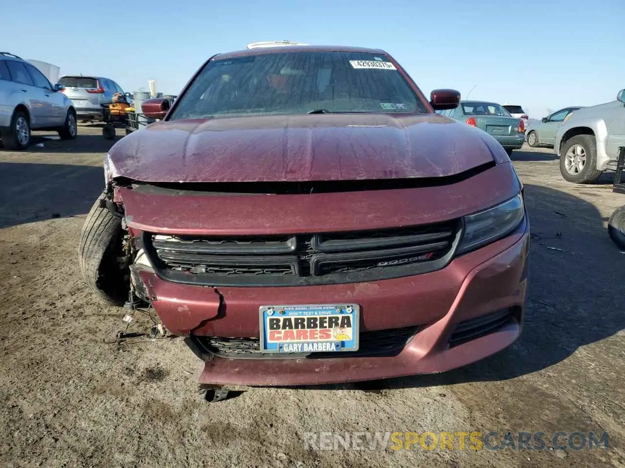 5 Photograph of a damaged car 2C3CDXBG2KH657762 DODGE CHARGER 2019