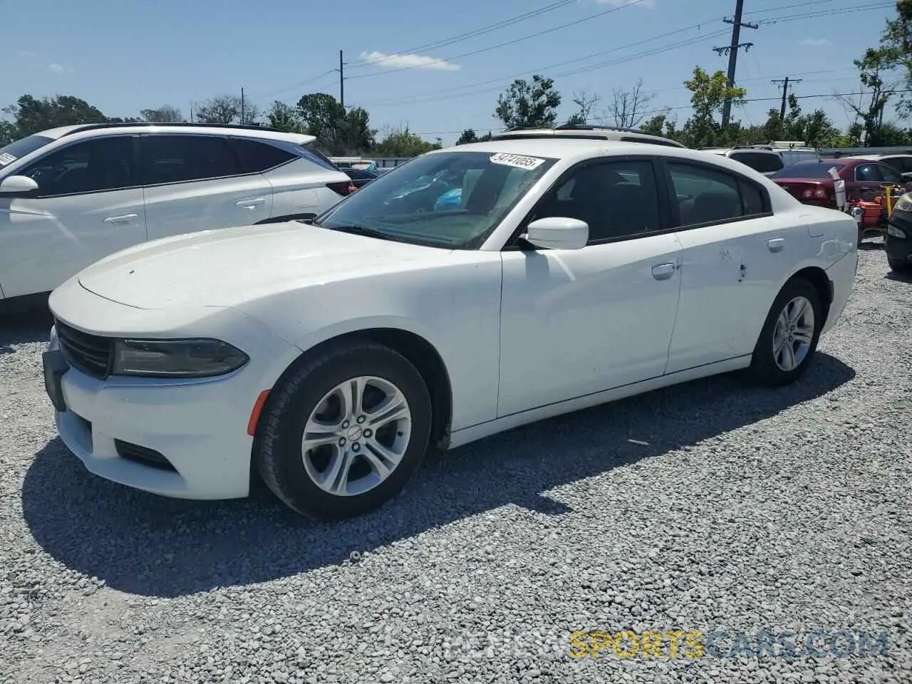 1 Photograph of a damaged car 2C3CDXBG2KH664761 DODGE CHARGER 2019