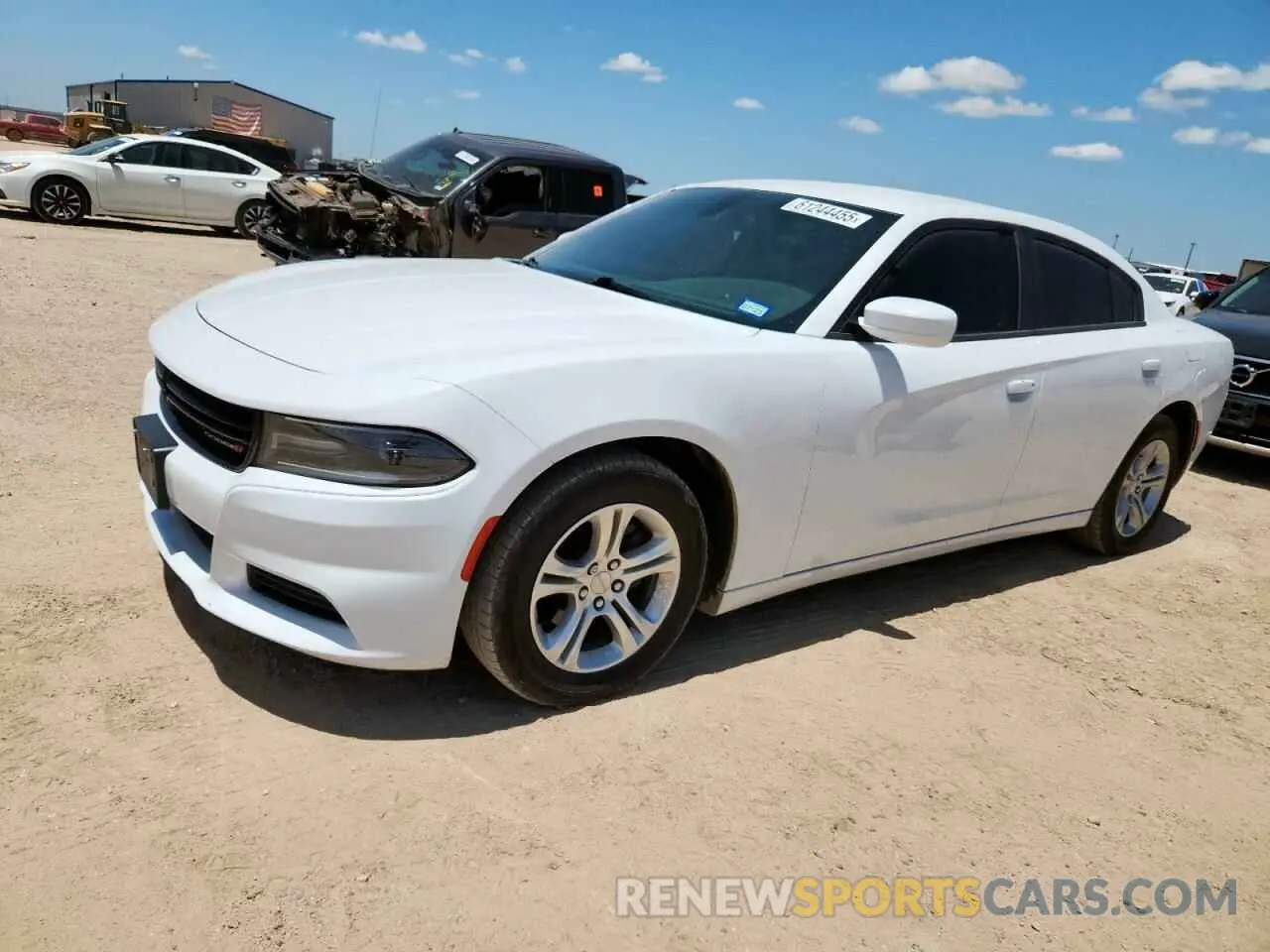 1 Photograph of a damaged car 2C3CDXBG2KH754850 DODGE CHARGER 2019