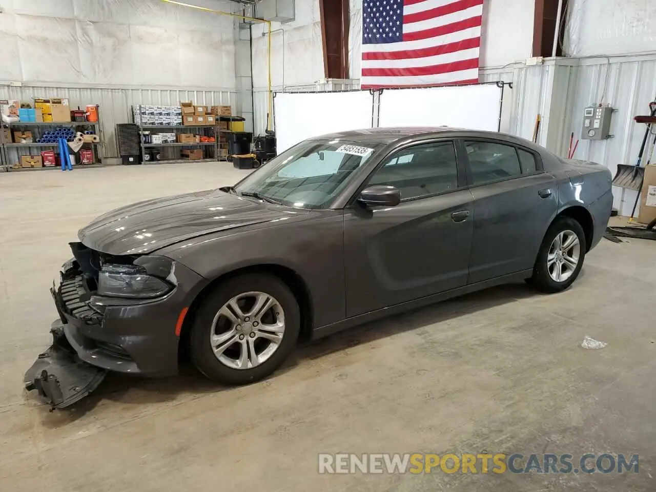 1 Photograph of a damaged car 2C3CDXBG3KH573112 DODGE CHARGER 2019