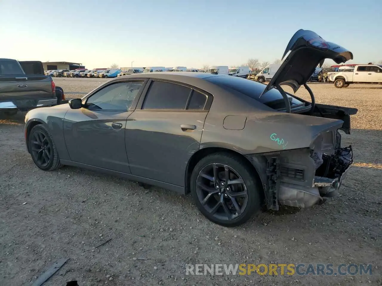 2 Photograph of a damaged car 2C3CDXBG3KH615164 DODGE CHARGER 2019