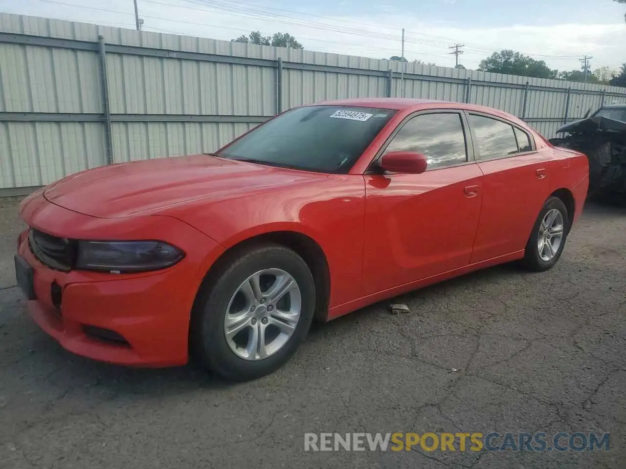 1 Photograph of a damaged car 2C3CDXBG3KH658001 DODGE CHARGER 2019