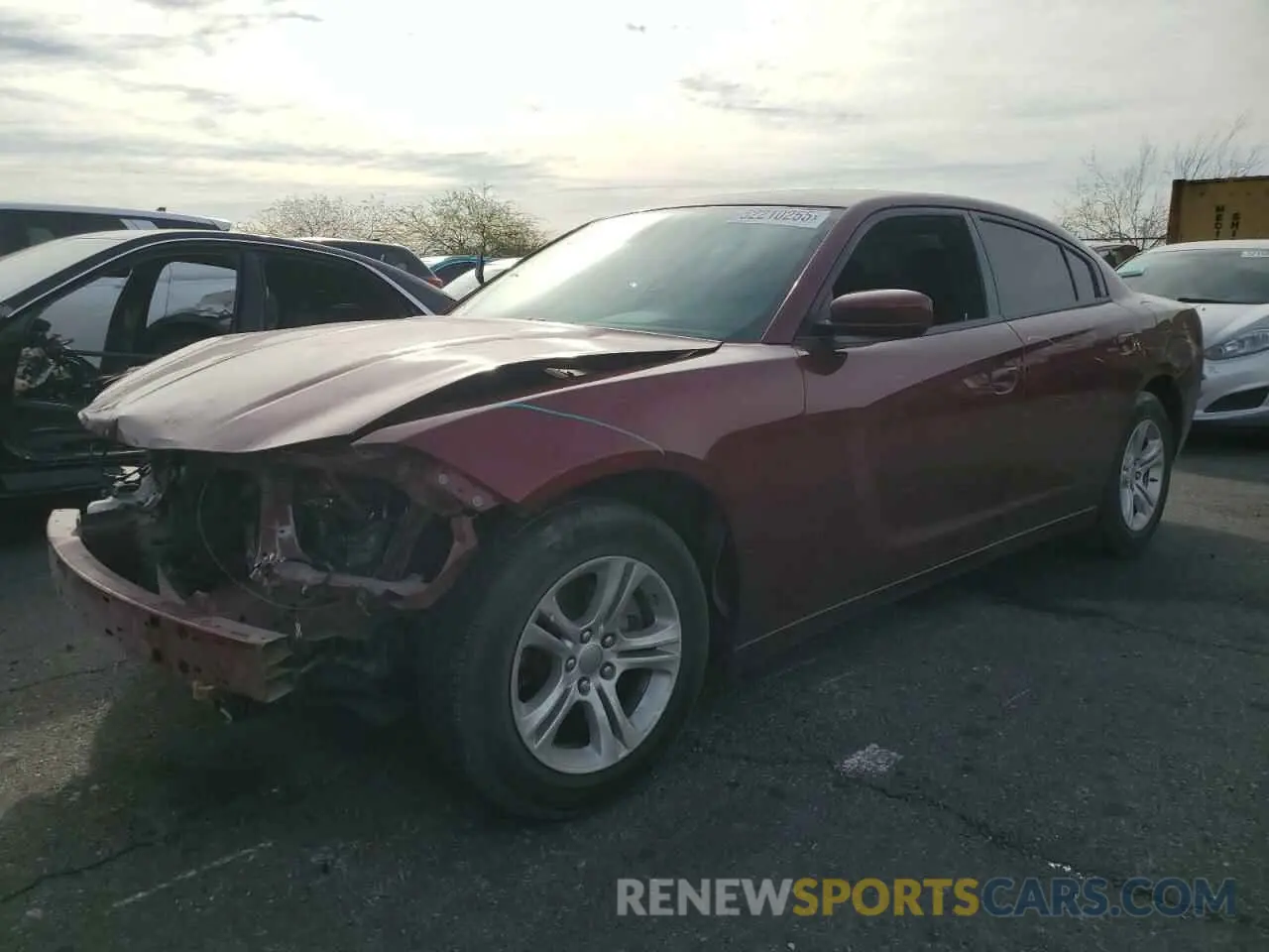 1 Photograph of a damaged car 2C3CDXBG3KH692634 DODGE CHARGER 2019