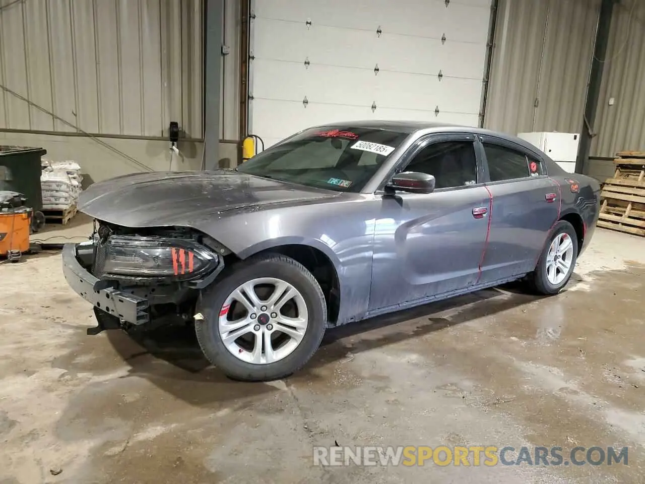 1 Photograph of a damaged car 2C3CDXBG3KH724515 DODGE CHARGER 2019