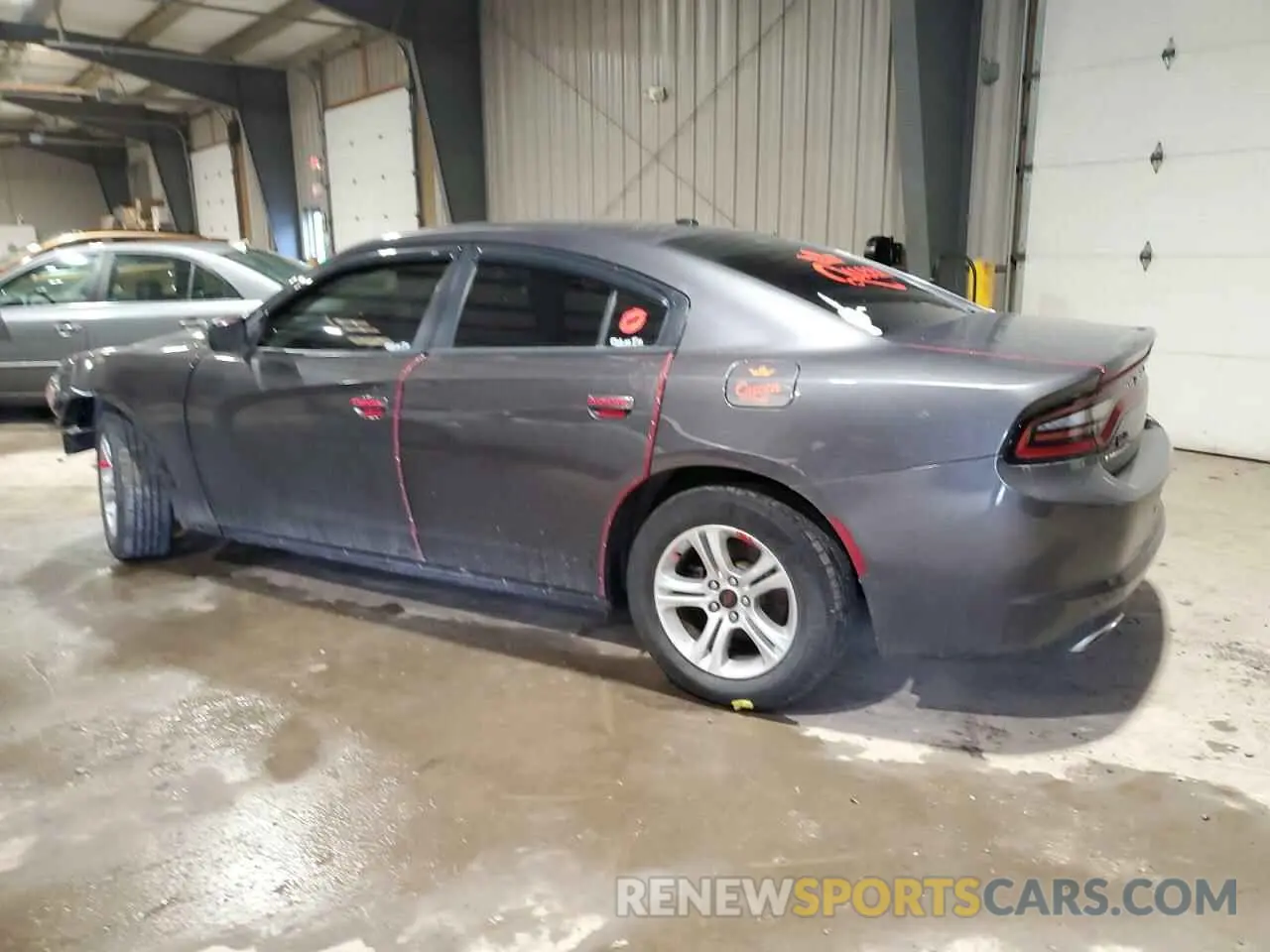 2 Photograph of a damaged car 2C3CDXBG3KH724515 DODGE CHARGER 2019