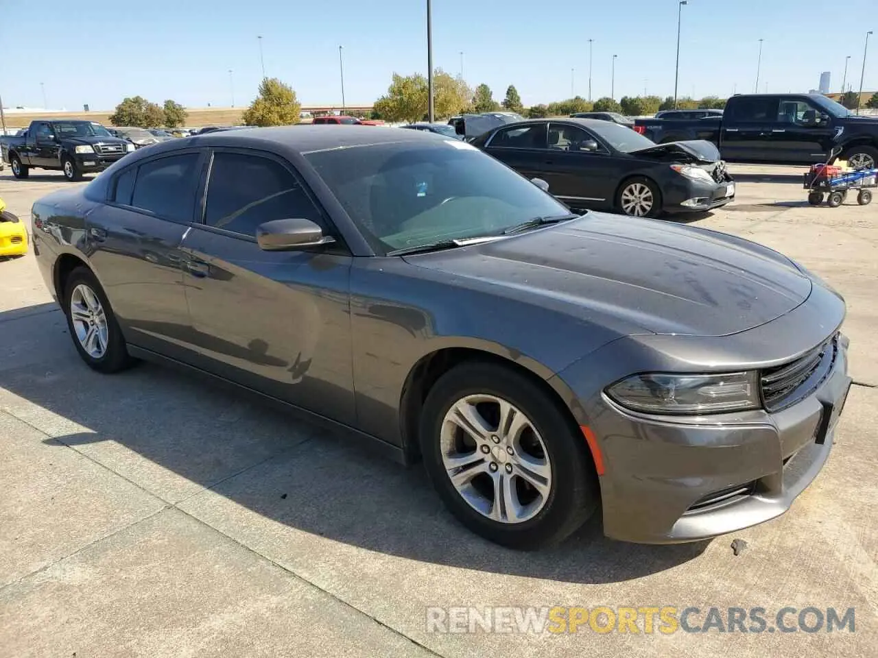 4 Photograph of a damaged car 2C3CDXBG4KH507667 DODGE CHARGER 2019