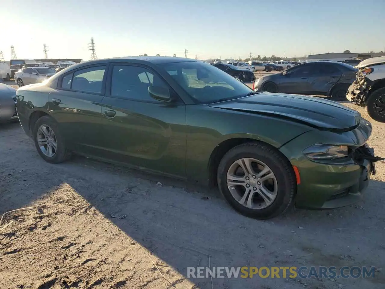 4 Photograph of a damaged car 2C3CDXBG4KH593353 DODGE CHARGER 2019