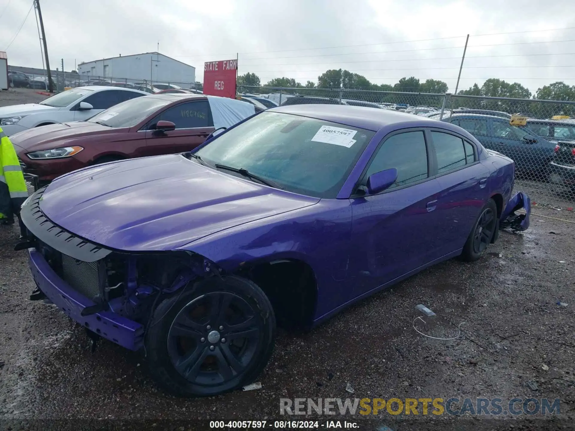 2 Photograph of a damaged car 2C3CDXBG4KH723258 DODGE CHARGER 2019