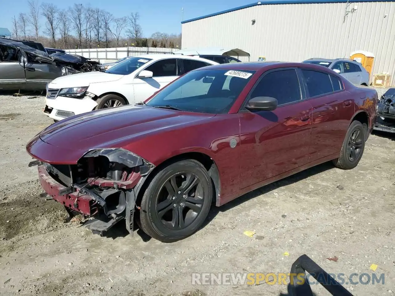 1 Photograph of a damaged car 2C3CDXBG5KH661322 DODGE CHARGER 2019
