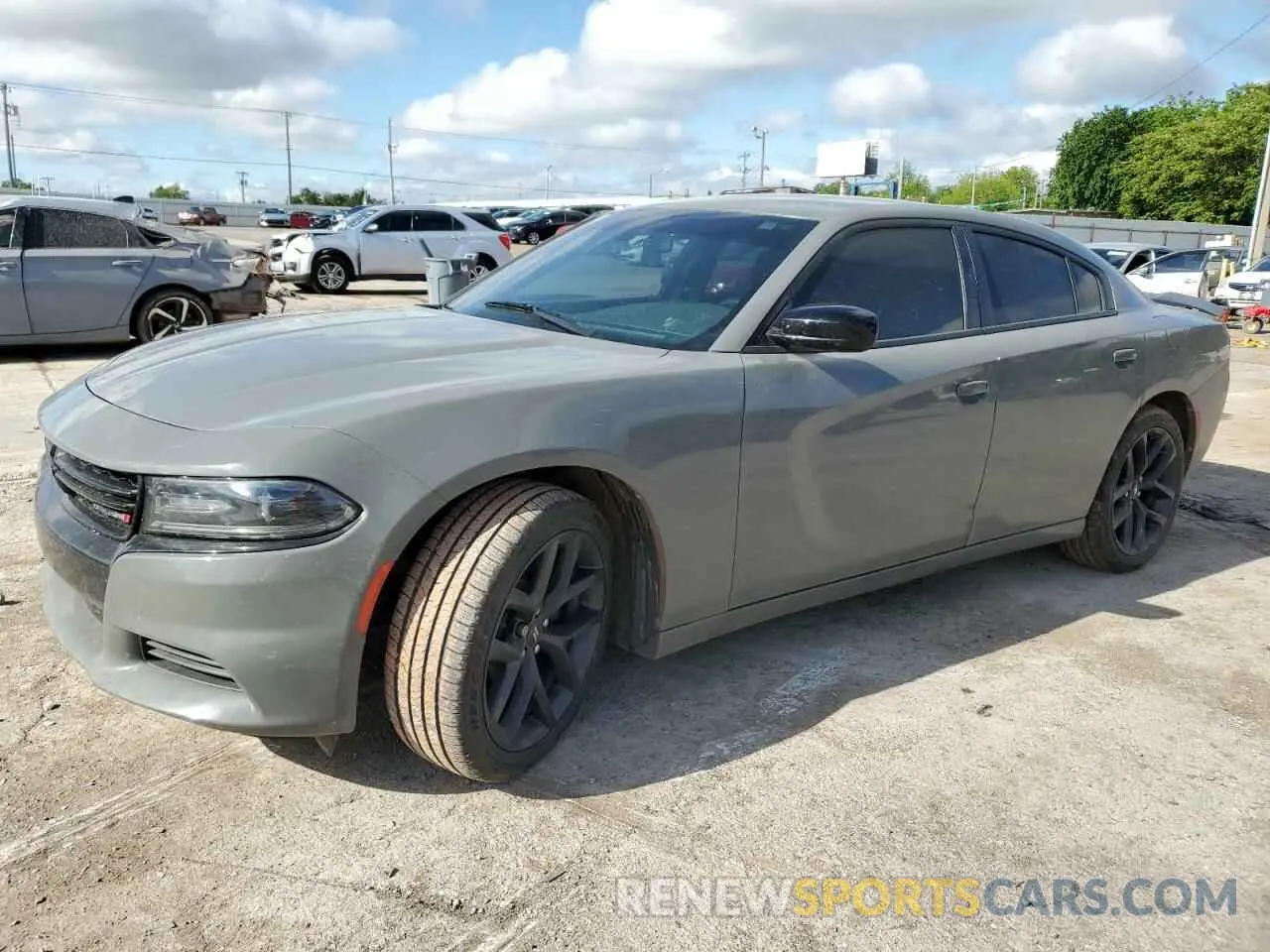 1 Photograph of a damaged car 2C3CDXBG5KH672949 DODGE CHARGER 2019