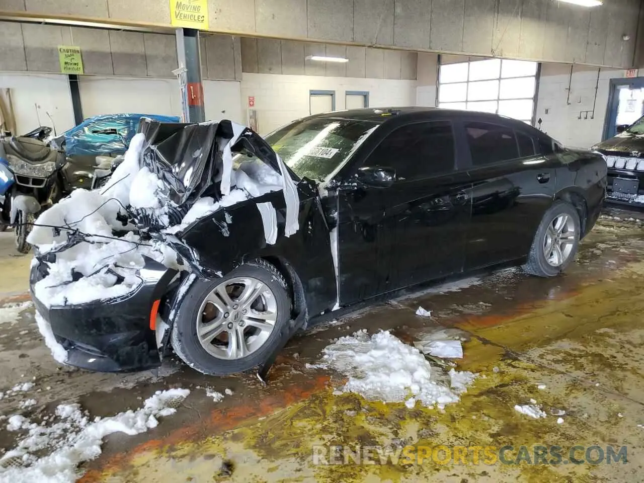 1 Photograph of a damaged car 2C3CDXBG5KH695650 DODGE CHARGER 2019
