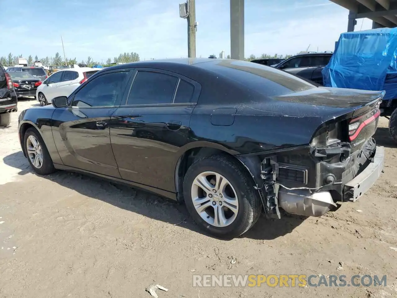 2 Photograph of a damaged car 2C3CDXBG5KH695843 DODGE CHARGER 2019
