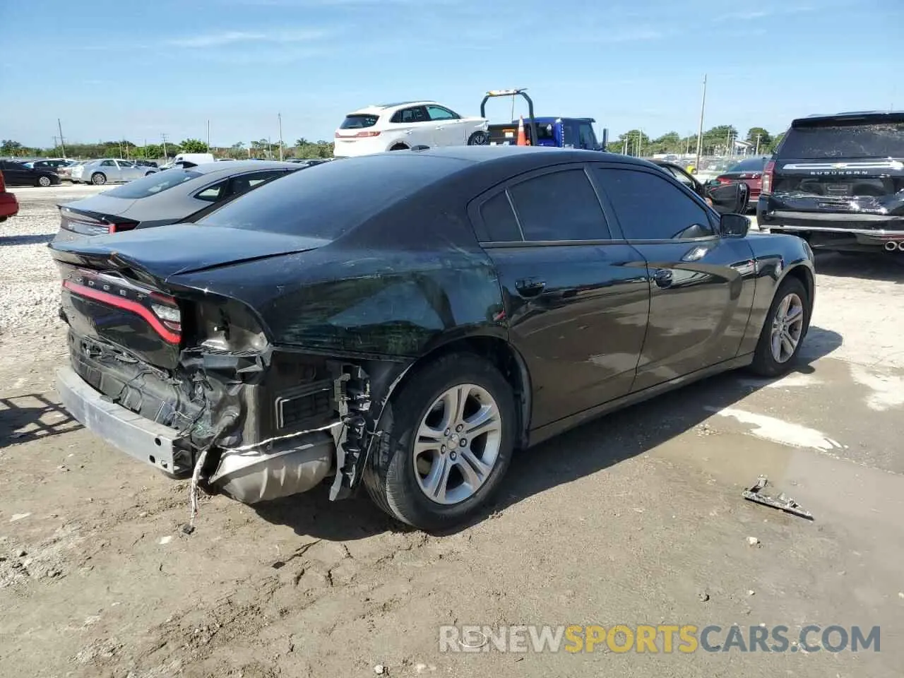 3 Photograph of a damaged car 2C3CDXBG5KH695843 DODGE CHARGER 2019